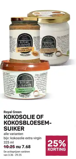 Ekoplaza Royal Green KOKOSOLIE OF KOKOSBLOESEMSUIKER aanbieding