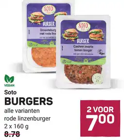 Ekoplaza Soto Burgers aanbieding