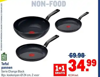 Makro Tefal pannen aanbieding