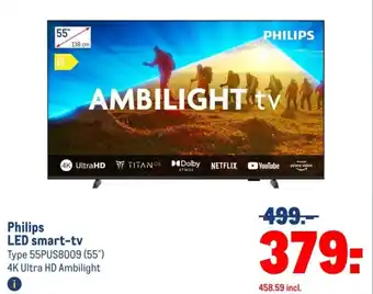 Makro Philips LED smart tv aanbieding