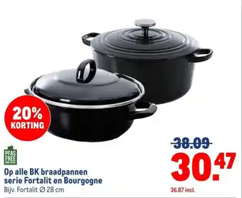 Makro Op alle BK braadpannen serie Fortalit en Bourgogne aanbieding