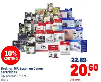 Makro Brother, HP, Epson en Canon cartridges aanbieding