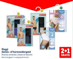 Makro Sloggi dames of herenondergoed aanbieding