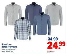 Makro Blue Crew herenoverhemd aanbieding