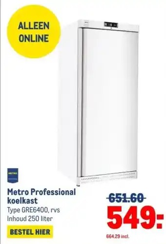 Makro Metro Professional koelkast aanbieding