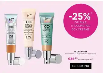 ICI Paris XL IT Cosmetics Bijvoorbeeld: CC+ Cream Matte Medium Tan aanbieding