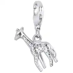 Douglas Rafaela Donata Zilveren bedel Giraffe Sterling zilver Zirkonia in Zilver aanbieding