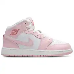 Foot Locker Jordan Aj1 Mid Unisex Schoenen - Roze - Maat: 36 - Leer - Foot Locker aanbieding