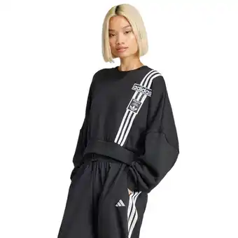 Foot Locker Adidas Adibreak Dames Sweatshirts - Zwart - Maat: 34/XS - Katoen French Terry - Foot Locker aanbieding