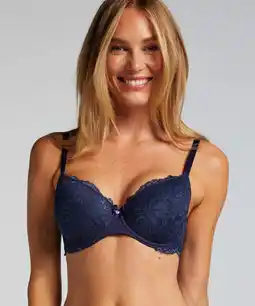 Hunkemoller Hunkemöller Voorgevormde beugel bh Marine Blauw aanbieding