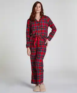 Hunkemoller Hunkemöller Pyjamaset Flannel Rood aanbieding