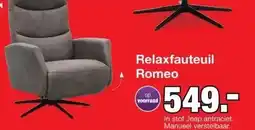 Budget Home Store Relaxfauteuil Romeo manueel verstelbaar aanbieding