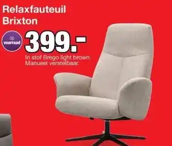 Budget Home Store Relaxfauteuil Brixton aanbieding