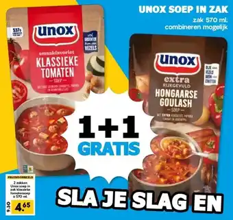 Boon`s Markt UNOX SOEP IN ZAK aanbieding