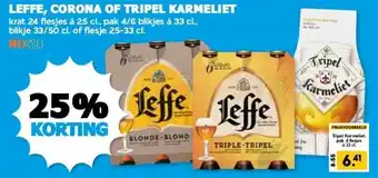 Boon`s Markt LEFFE, CORONA OF TRIPEL KARMELIET aanbieding