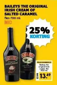 Boon`s Markt BAILEYS THE ORIGINAL IRISH CREAM OF SALTED CARAMEL aanbieding