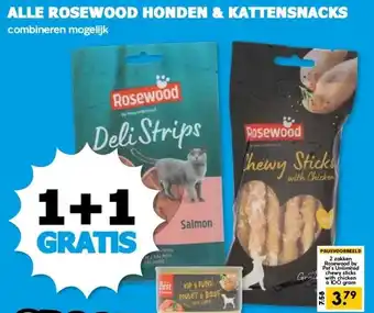 Boon`s Markt ALLE ROSEWOOD HONDEN & KATTENSNACKS aanbieding