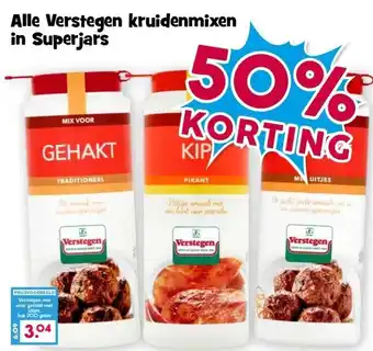 Boon`s Markt Alle Verstegen kruidenmixen in Superjars aanbieding