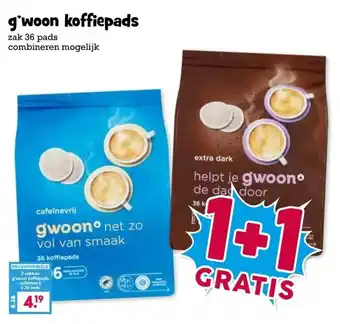 Boon`s Markt g'woon koffiepads aanbieding