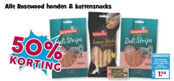 Boon`s Markt Alle Rosewood honden & kattensnacks aanbieding