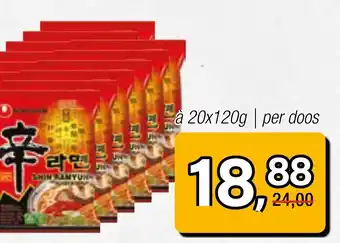 Amazing Oriëntal NONG SHIM Shin Ramyun Noodles aanbieding