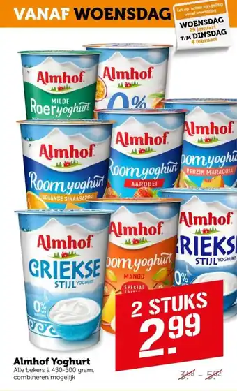 Coop Almhof Yoghurt aanbieding