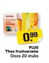 Coop PLUS Thee fruitvariatie aanbieding