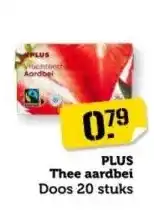 Coop PLUS Thee aardbei aanbieding