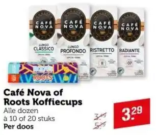 Coop Café Nova of Roots Koffiecups aanbieding