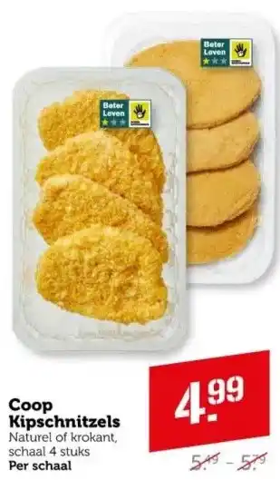 Coop Coop Kipschnitzels aanbieding