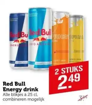 Coop Red Bull Energy drink aanbieding