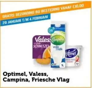 Coop Optimel, Valess, Campina, Friesche Vlag aanbieding