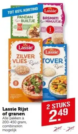 Coop Lassie Rijst of granen aanbieding