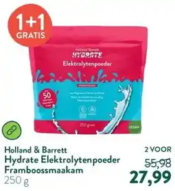 Holland & Barrett Hydrate Elektrolytenpoeder Framboossmaakam aanbieding