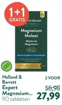 Holland & Barrett Expert Magnesium Malaat 150mg aanbieding