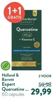 Holland & Barrett Expert Quercetine + Vitamine C 250 mg Liposomaal aanbieding