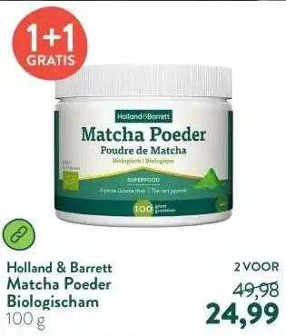 Holland & Barrett Matcha Poeder Biologischam aanbieding