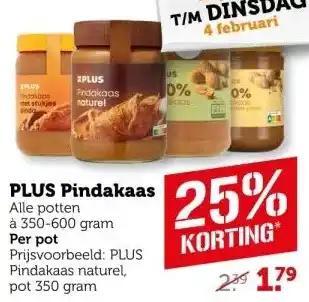 Coop PLUS Pindakaas aanbieding