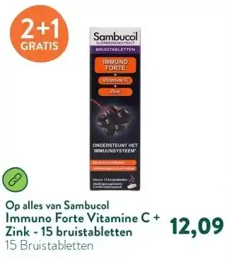 Holland & Barrett Immuno Forte Vitamine C + Zink - 15 bruistabletten aanbieding