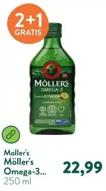 Holland & Barrett Möller's Omega-3 Levertraan Citroen aanbieding