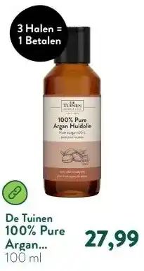 Holland & Barrett 100% Pure Argan Huidolie aanbieding