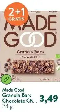 Holland & Barrett Granola Bars Chocolate Chip - 6 x 24g aanbieding