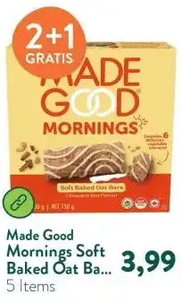 Holland & Barrett Mornings Soft Baked Oat Bar Cinnamon Bun - 5x30g aanbieding