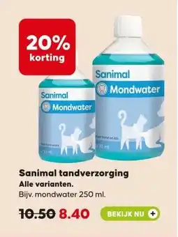 Pets Place Sanimal tandverzorging aanbieding