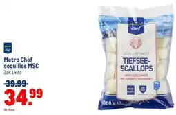 Makro Metro Chef coquilles MSC aanbieding