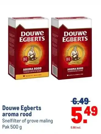 Makro Douwe Egberts aroma rood aanbieding