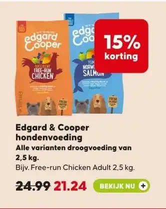 Pets Place Edgard & Cooper hondenvoeding aanbieding