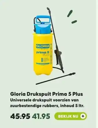 Pets Place Gloria Drukspuit Prima 5 Plus aanbieding