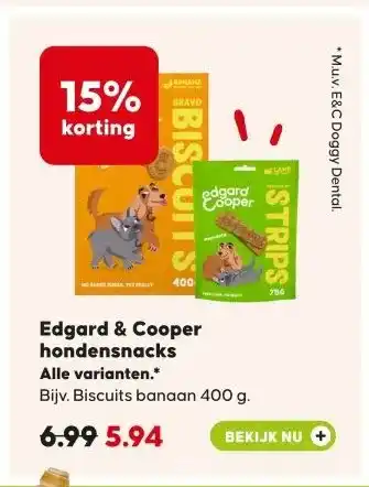 Pets Place Edgard & Cooper hondensnacks aanbieding