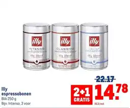 Makro Illy espressobonen aanbieding